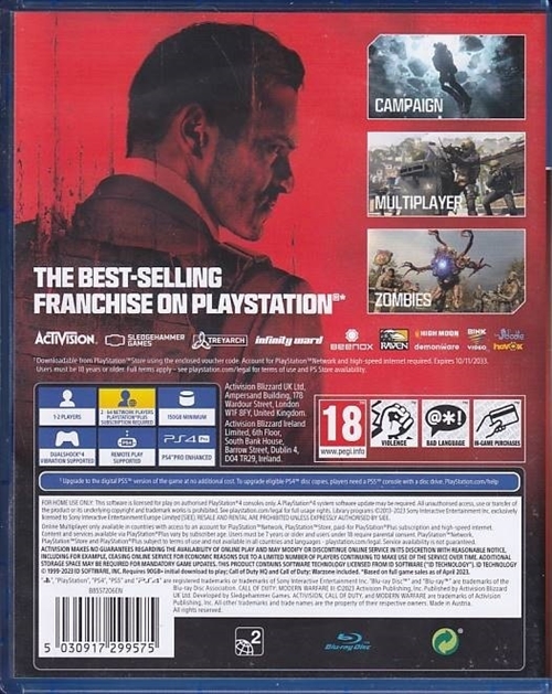 Call of Duty Modern Warfare III - PS4 (B Grade) (Genbrug)